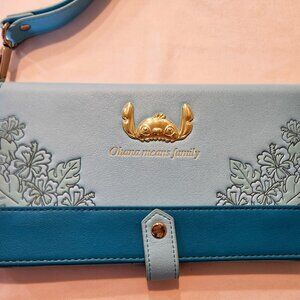 Disney Stitch “Ohana Means Family” Blue Wallet